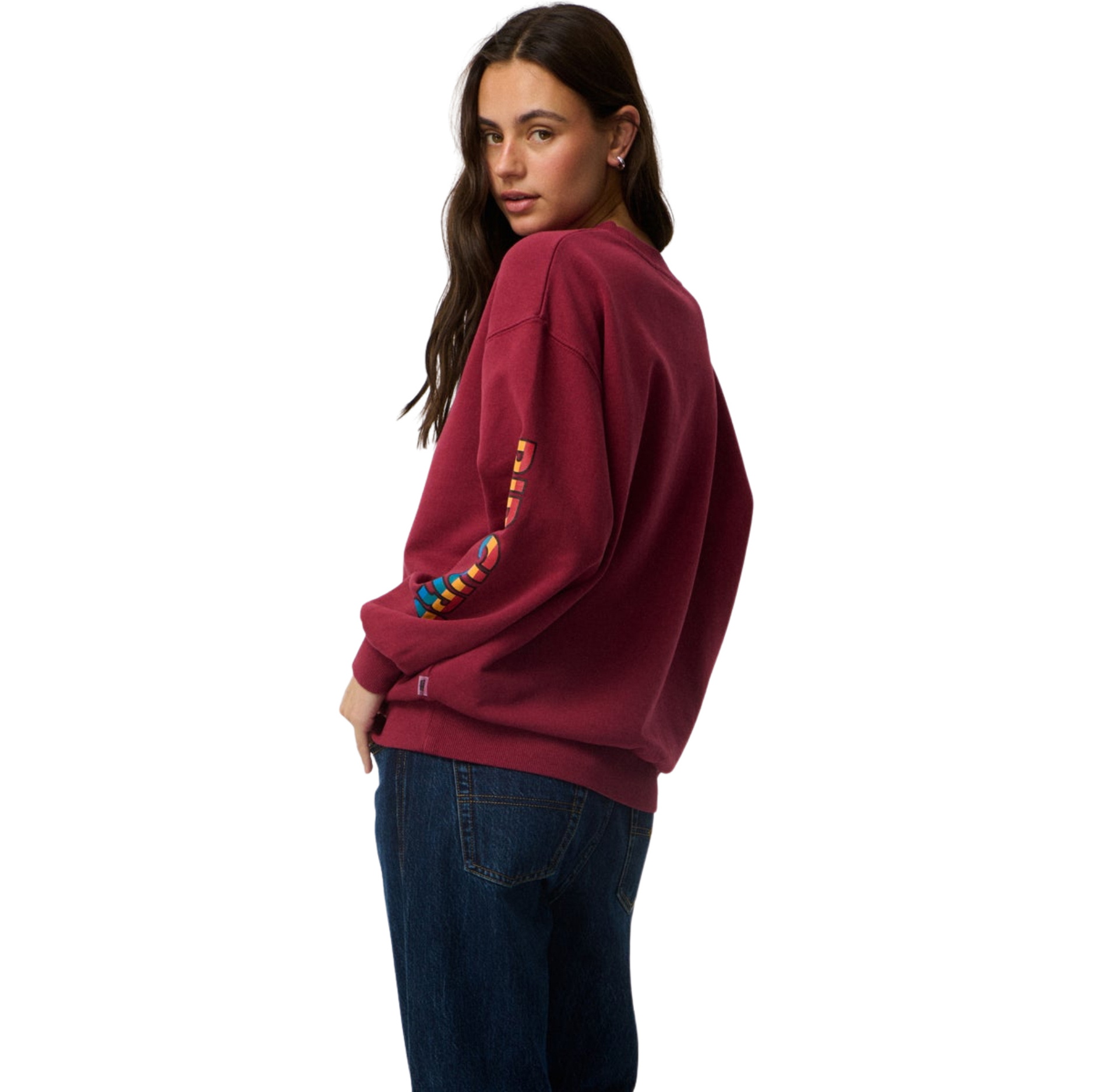 2026 Rip Curl Womens Stephanie Gilmore Heritage Oversized Fleece 0EJWFL - Plum